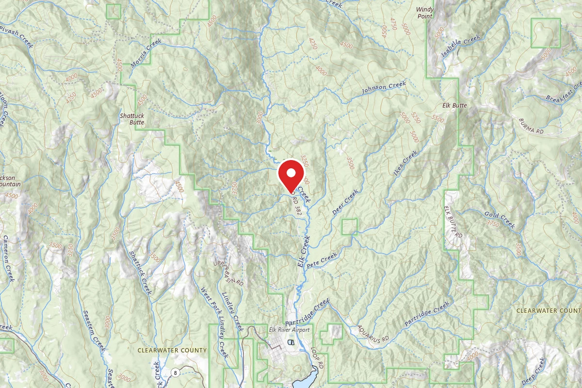 Nez Perce-Clearwater Dispersed Campsite PAL382RD-009-CP
