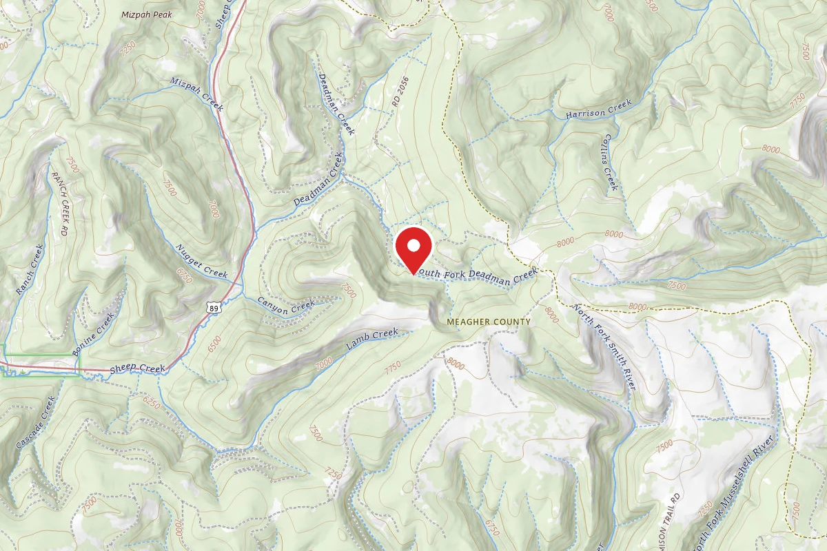 Helena-Lewis and Clark Dispersed Campsite DEADMAN CREEK-003B