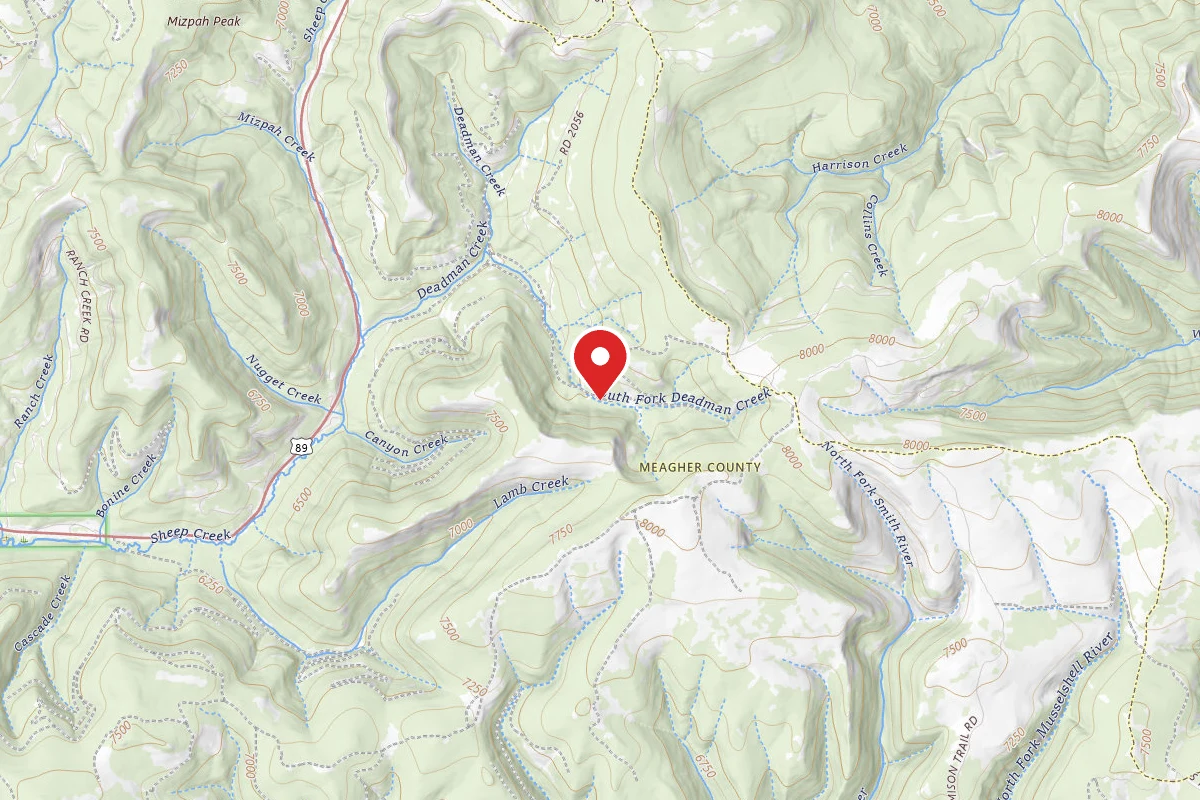 Helena-Lewis and Clark Dispersed Campsite DEADMAN CREEK-003C