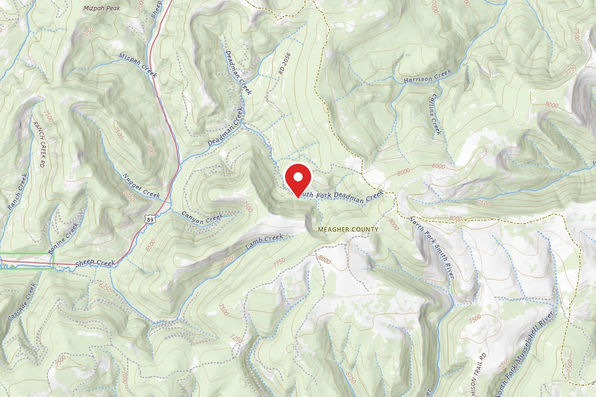 Helena-Lewis and Clark Dispersed Campsite DEADMAN CREEK-003D