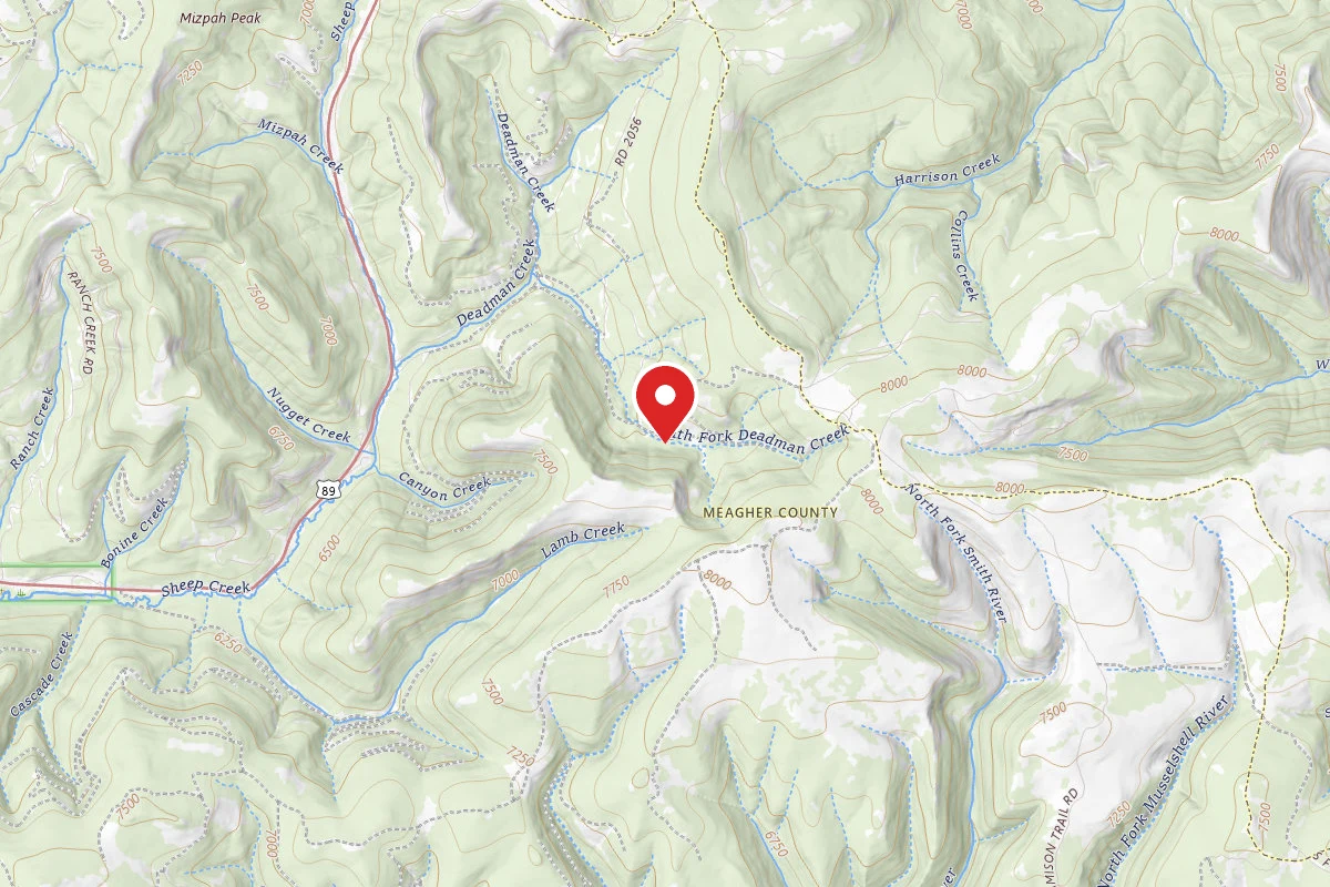 Helena-Lewis and Clark Dispersed Campsite DEADMAN CREEK-003E