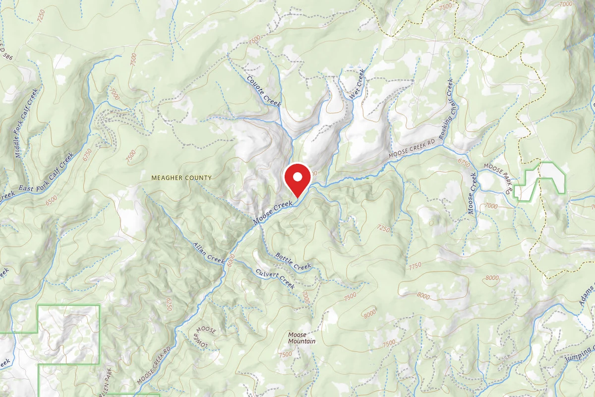 Helena-Lewis and Clark Dispersed Campsite MOOSE CREEK-003B