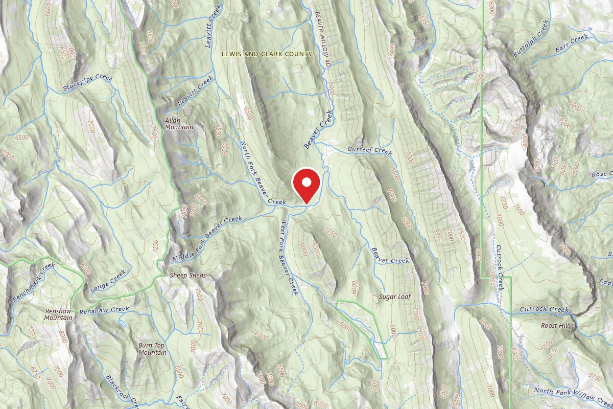 Helena-Lewis and Clark Dispersed Campsite LEVIT CR ROAD -005