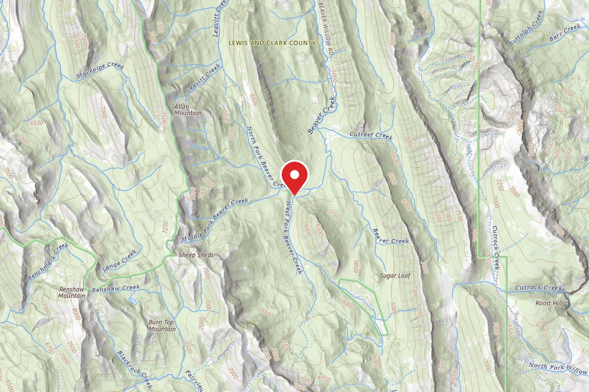 Helena-Lewis and Clark Dispersed Campsite BEAVER CR 001