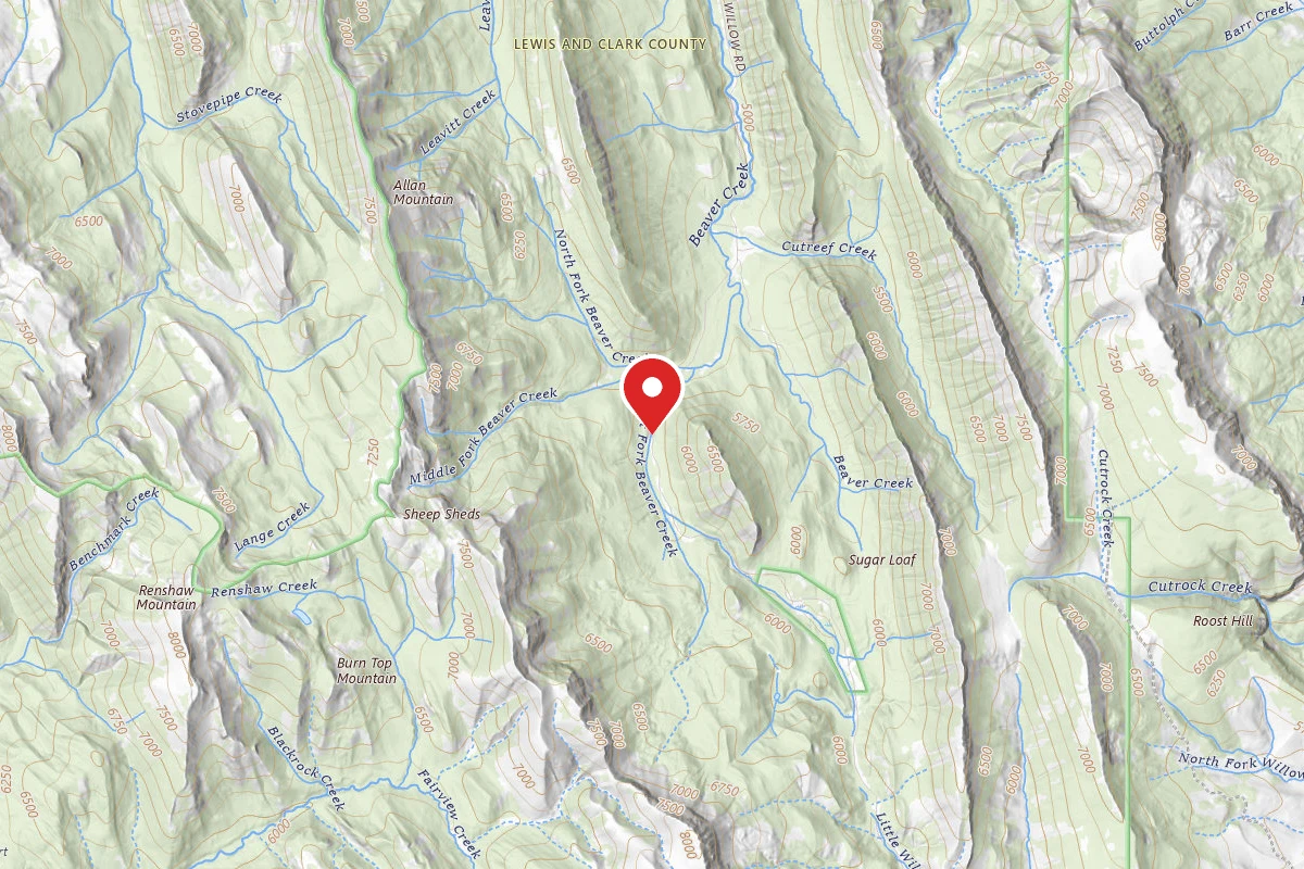 Helena-Lewis and Clark Dispersed Campsite BEAVER CR ROAD -01