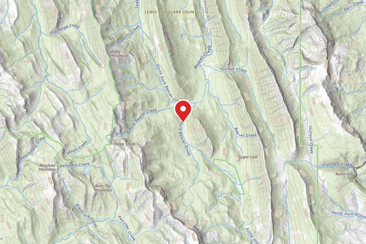 Helena-Lewis and Clark Dispersed Campsite BEAVER CR ROAD -02