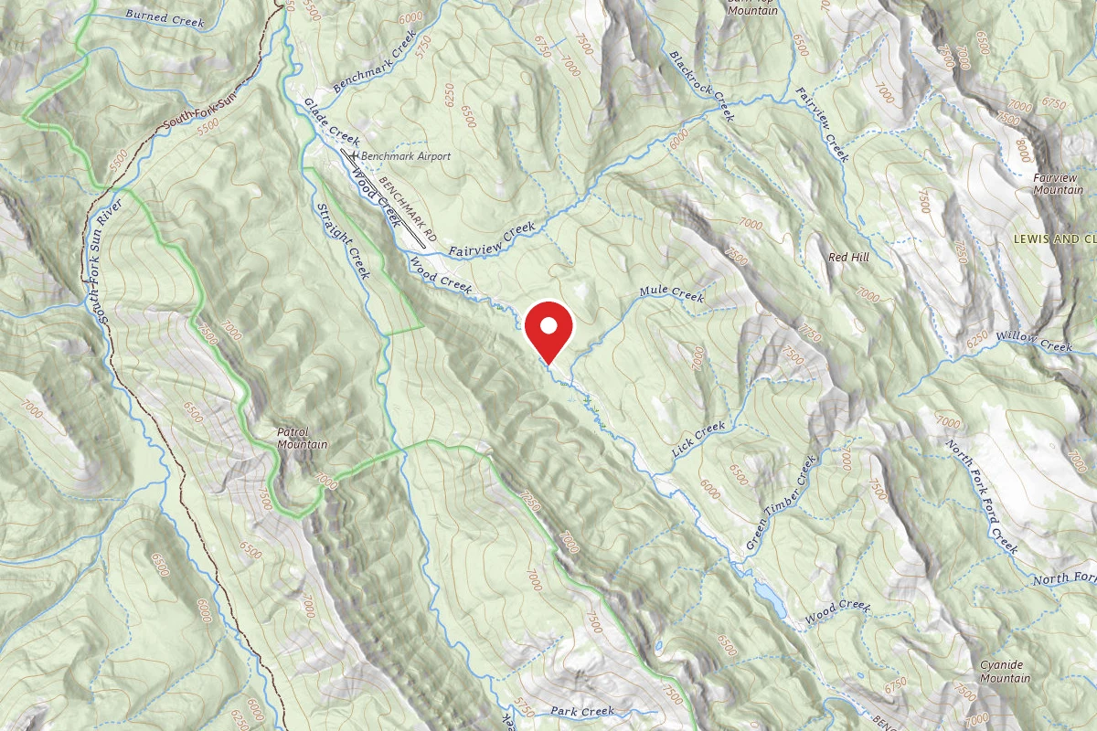 Helena-Lewis and Clark Dispersed Campsite BENCHMARK2-005