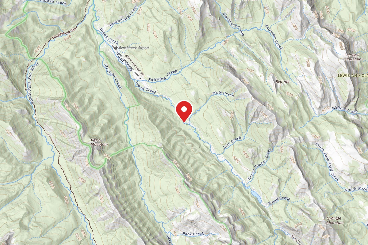 Helena-Lewis and Clark Dispersed Campsite BENCHMARK2-006