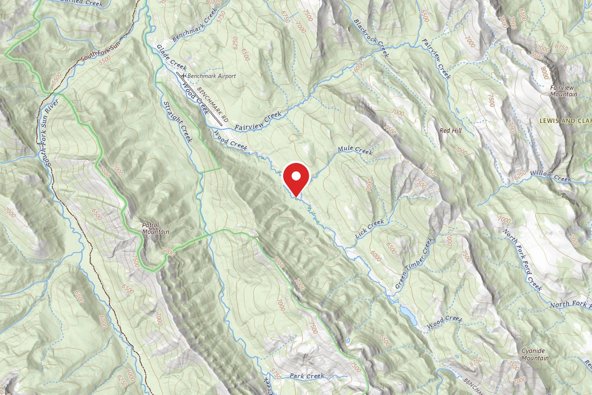 Helena-Lewis and Clark Dispersed Campsite BENCHMARK2-007