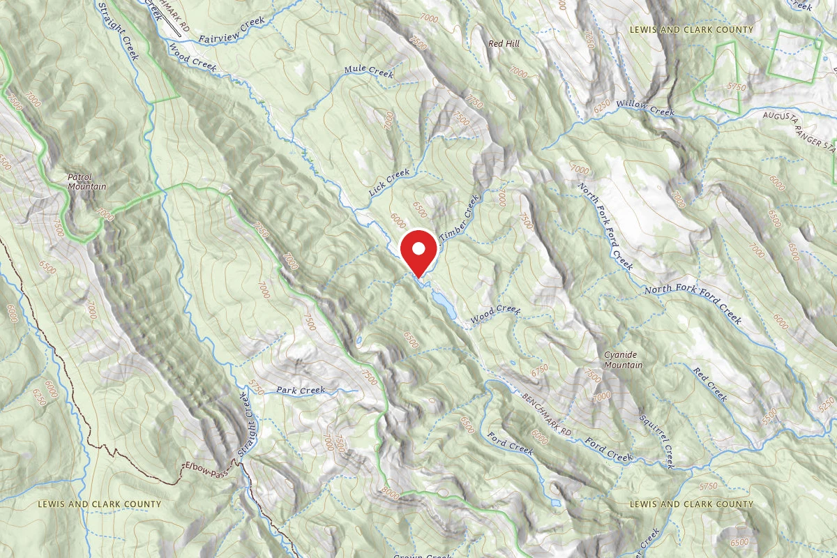 Helena-Lewis and Clark Dispersed Campsite BENCHMARK2-012