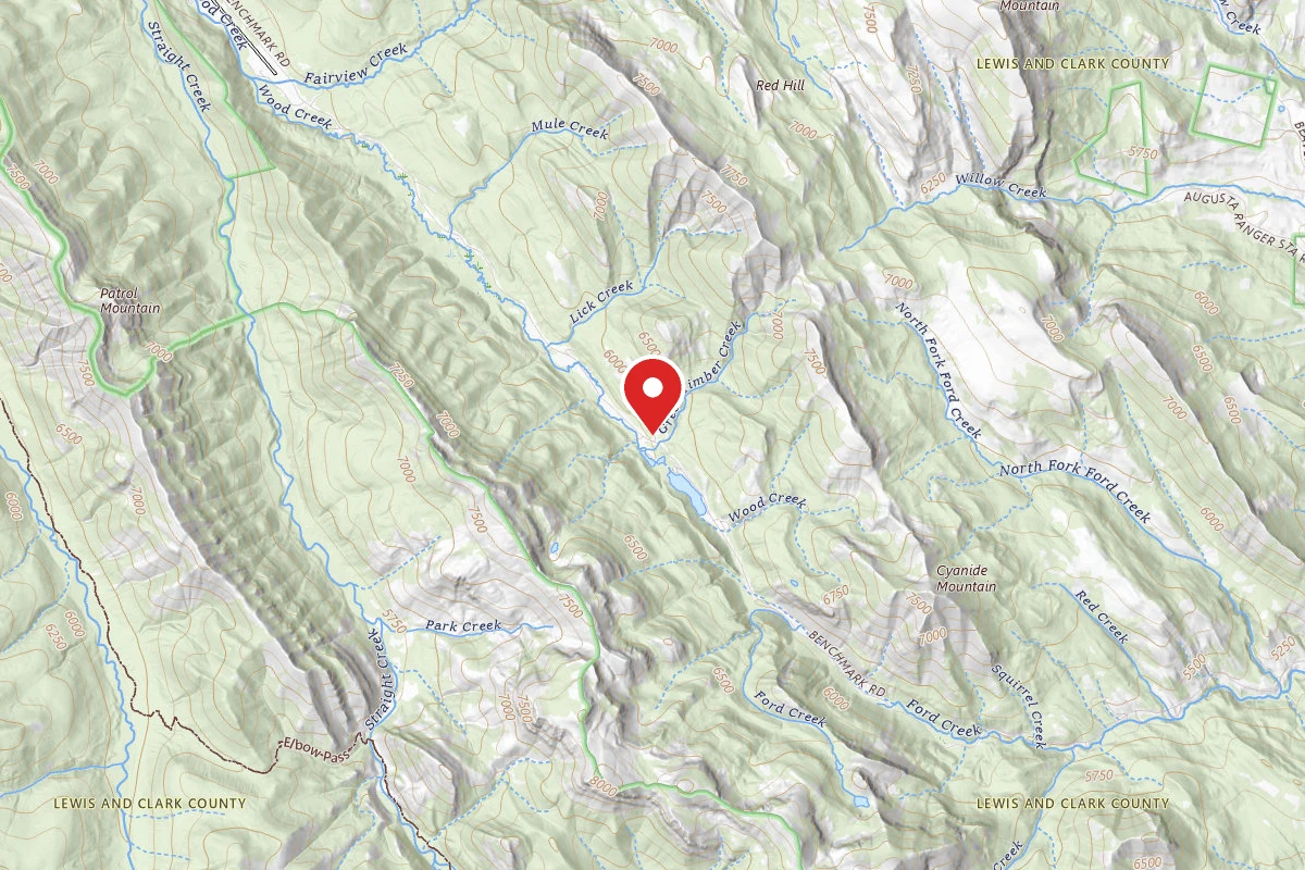 Helena-Lewis and Clark Dispersed Campsite BENCHMARK2-013