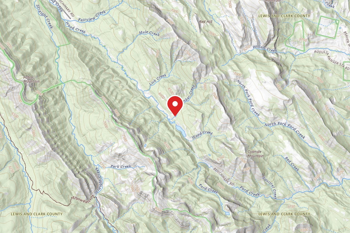 Helena-Lewis and Clark Dispersed Campsite BENCHMARK2-014