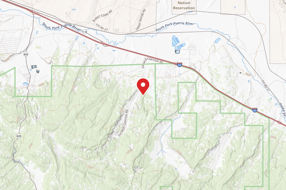Six Mile Canyon Road Dispersed Site