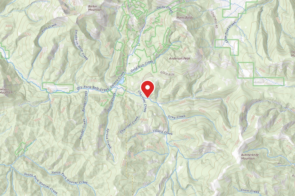 Helena-Lewis and Clark Dispersed Campsite DRY FORK - 005