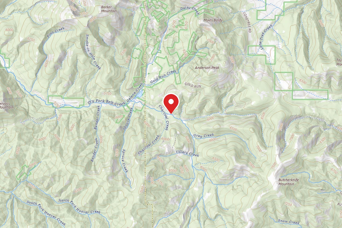 Helena-Lewis and Clark Dispersed Campsite DRY FORK - A12