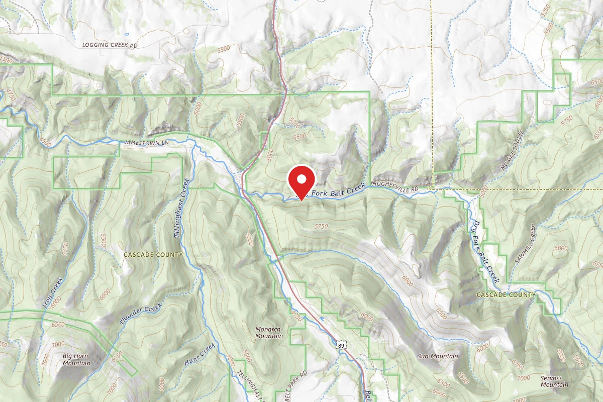 Helena-Lewis and Clark Dispersed Campsite DRY FORK 001