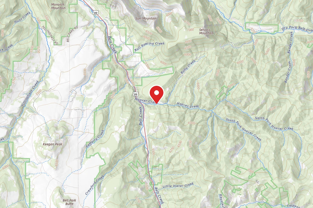 Helena-Lewis and Clark Dispersed Campsite HOOVER CREEK 001A