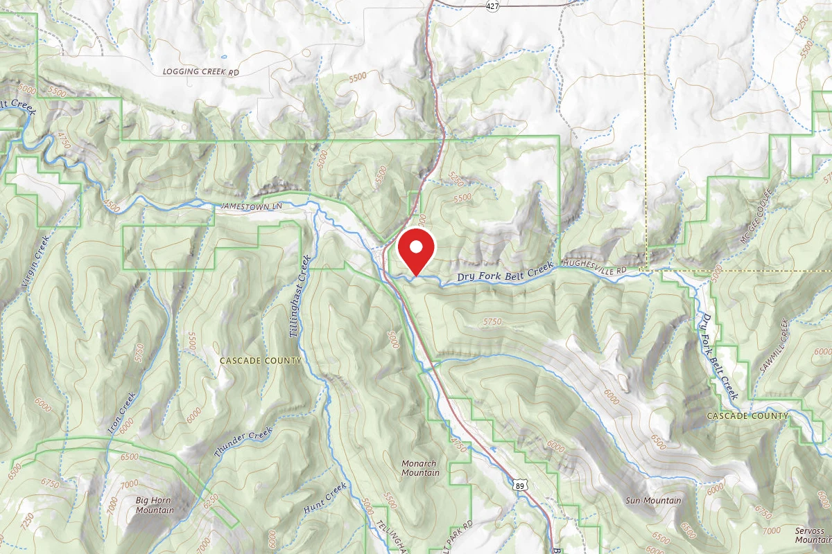Helena-Lewis and Clark Dispersed Campsite DRY FORK - 005