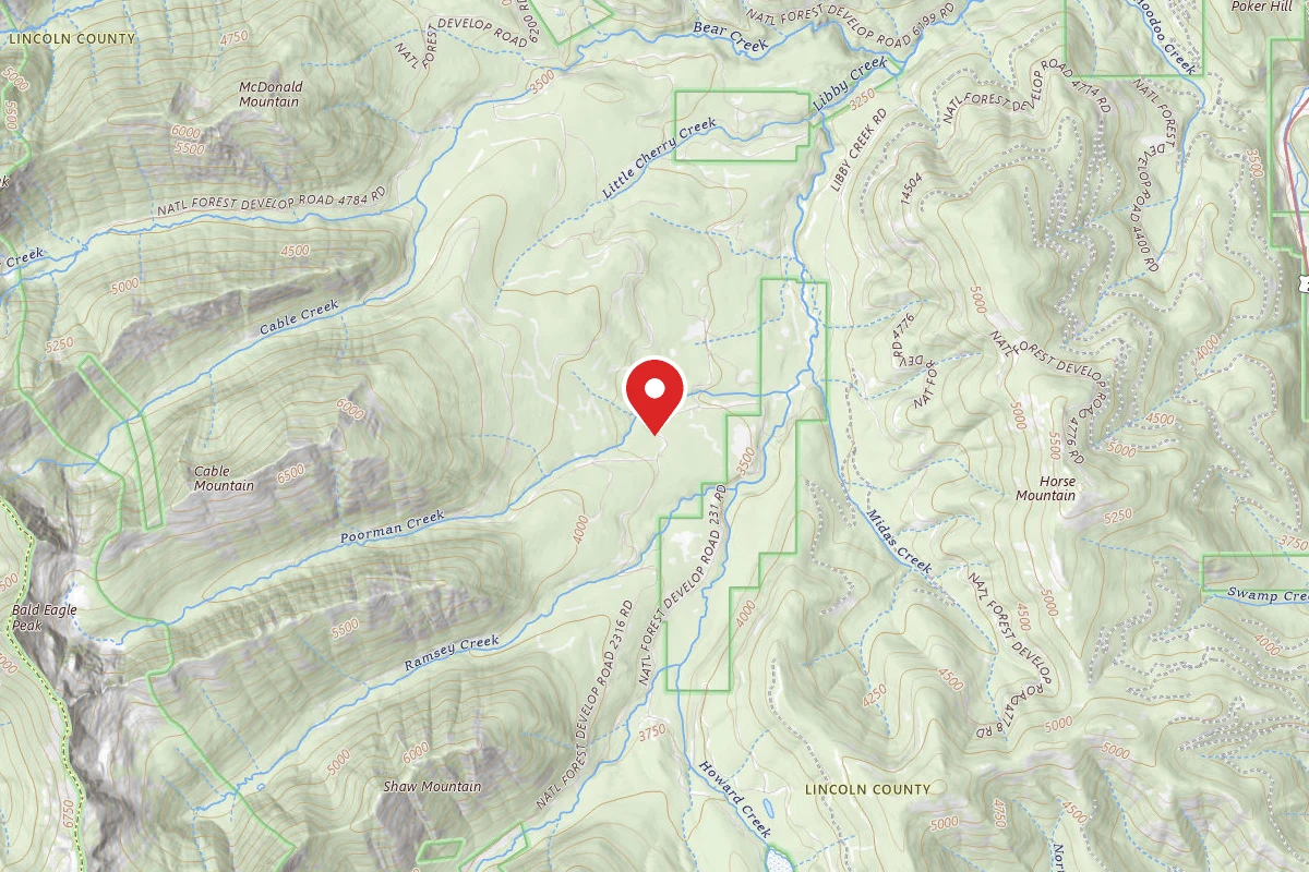 Kootenai Dispersed Campsite RD 2317