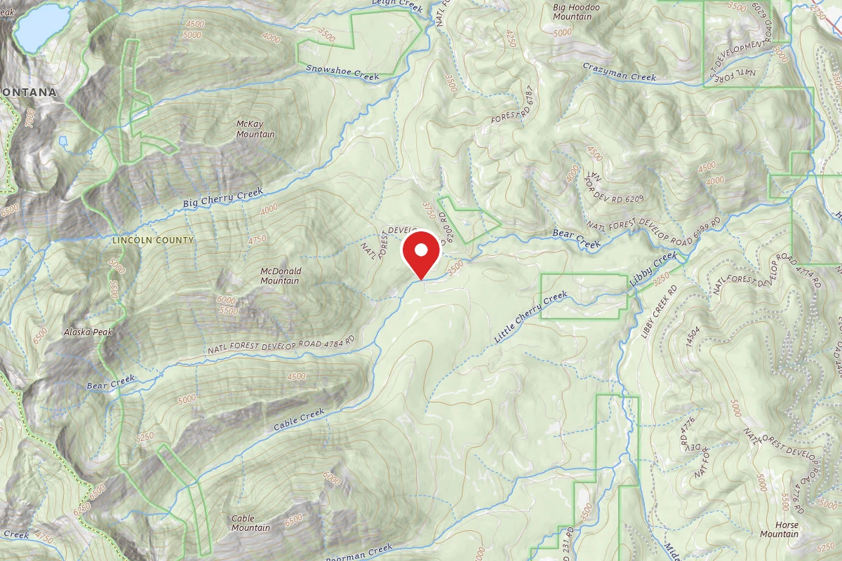 Kootenai Dispersed Campsite 278BEARCR5013