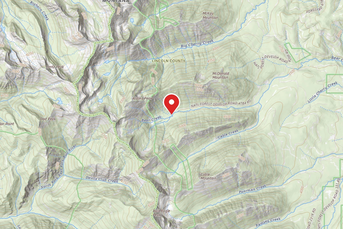 Kootenai Dispersed Campsite RD 4784 SITE 3