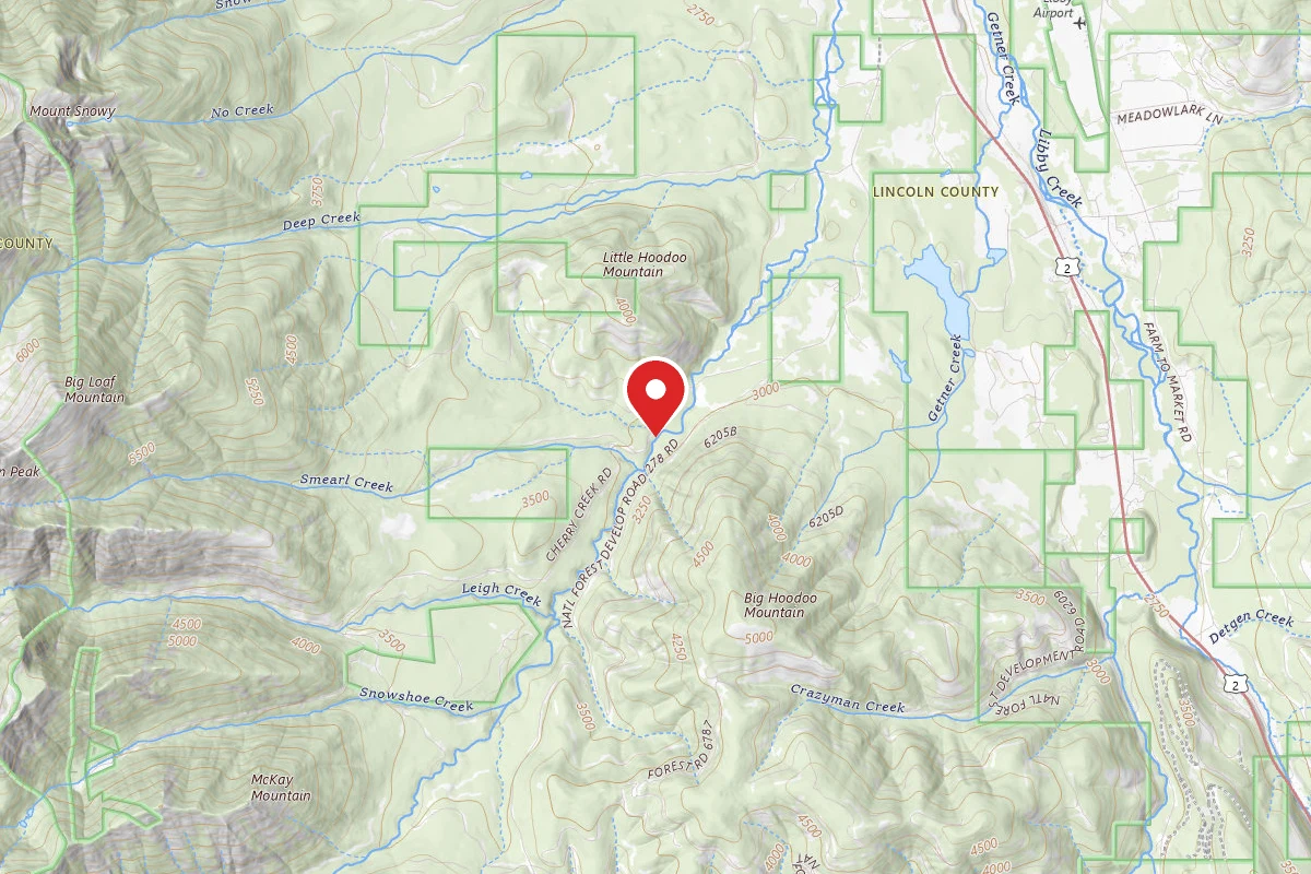 Kootenai Dispersed Campsite RD 867 SITE 7