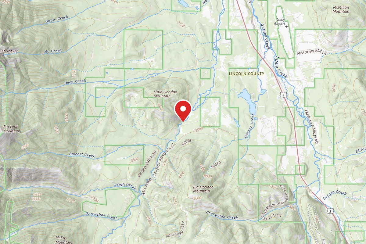 Kootenai Dispersed Campsite RD 5074 SITE 3