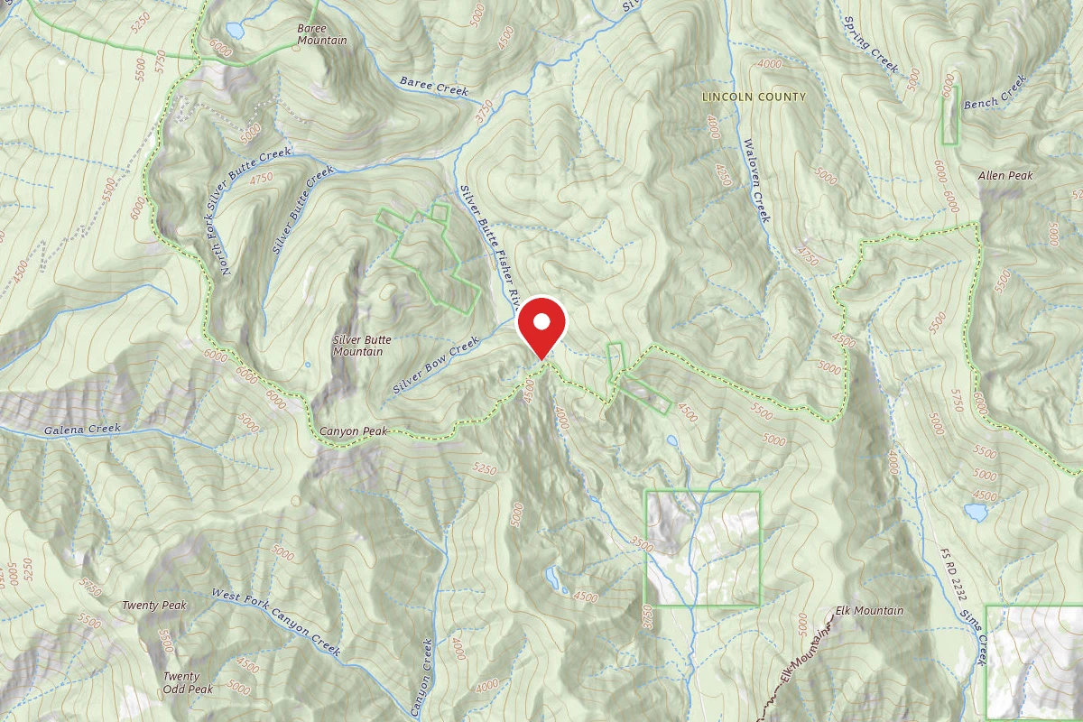 Kootenai Dispersed Campsite RD 148 SITE 1