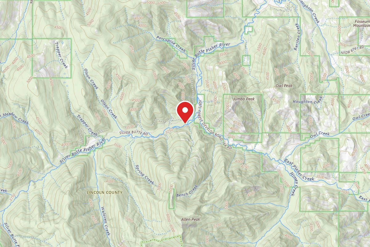 Kootenai Dispersed Campsite ALLEN PEAK TRAIL 466 SITE A