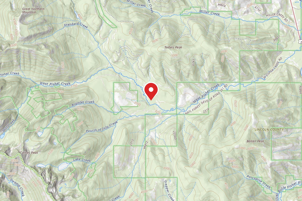 Kootenai Dispersed Campsite RD 231C