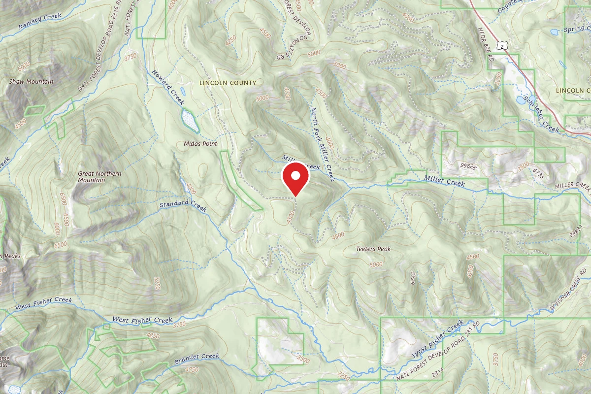Kootenai Dispersed Campsite RD 4724 SITE 2