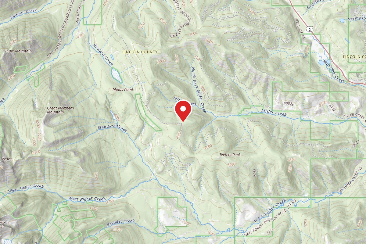 Kootenai Dispersed Campsite RD 4724 SITE 3