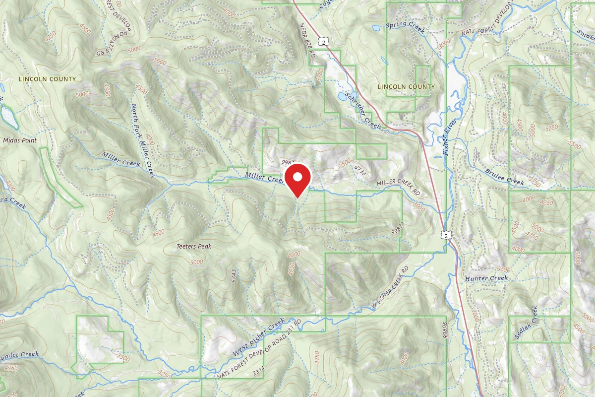 Kootenai Dispersed Campsite RD 4724 SITE 4