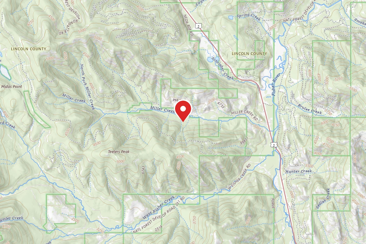 Kootenai Dispersed Campsite RD 4724 SITE 5