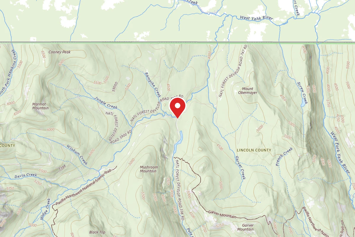 Kootenai Dispersed Campsite RD 338 SITE 4