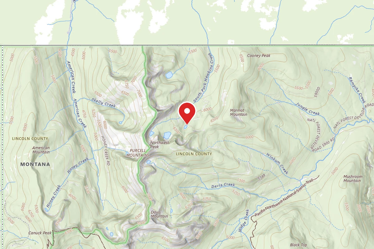 Kootenai Dispersed Campsite RD338 SITE 8