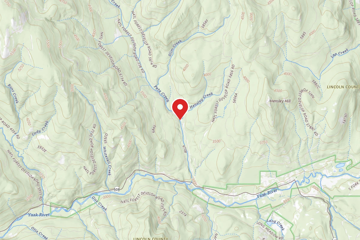 Kootenai Dispersed Campsite SLIM / PETE SITE 2