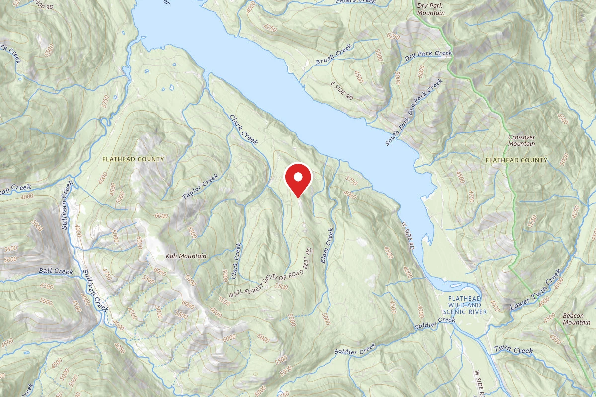 Flathead Dispersed Campsite KAH MTN RD 2831