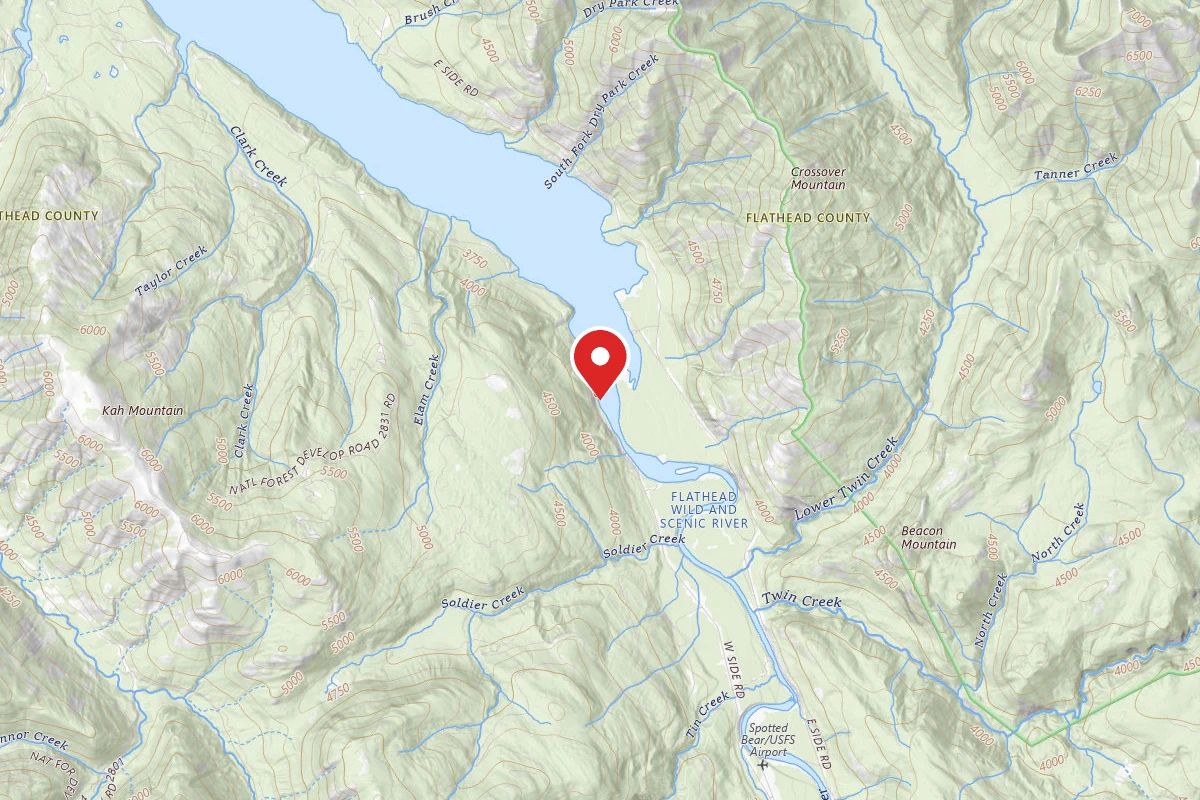 Flathead Dispersed Campsite 895W
