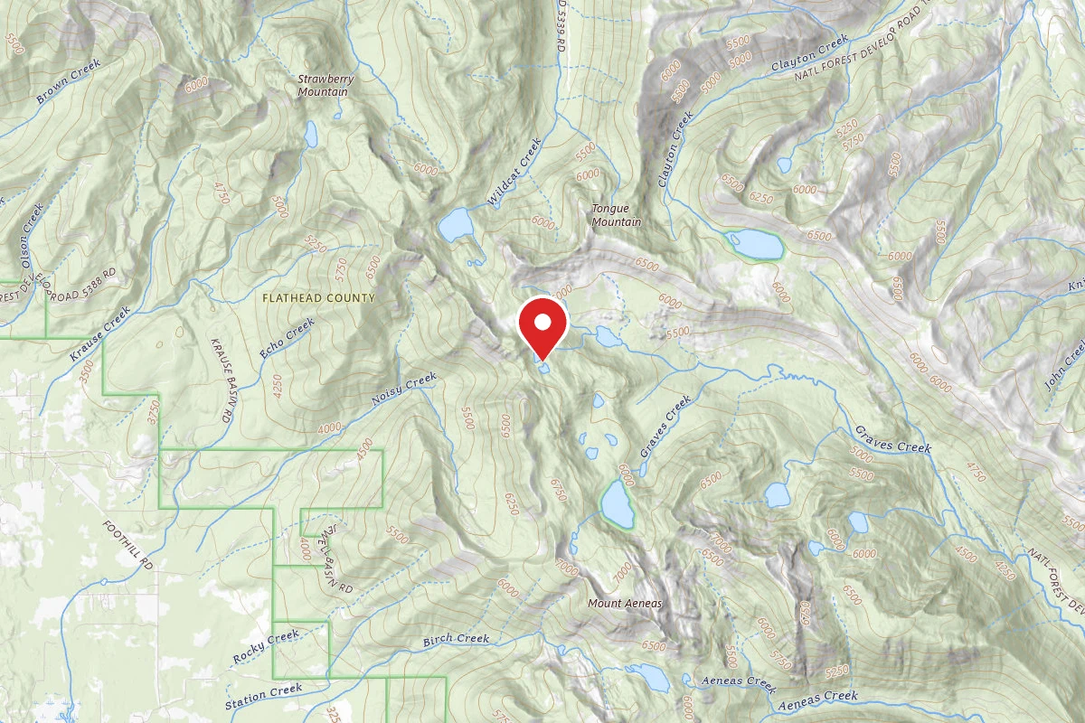 Flathead Dispersed Campsite TWIN LAKES 002