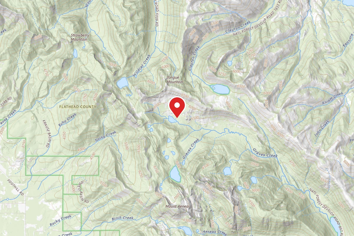 Flathead Dispersed Campsite BLACKFOOT LAKE 002