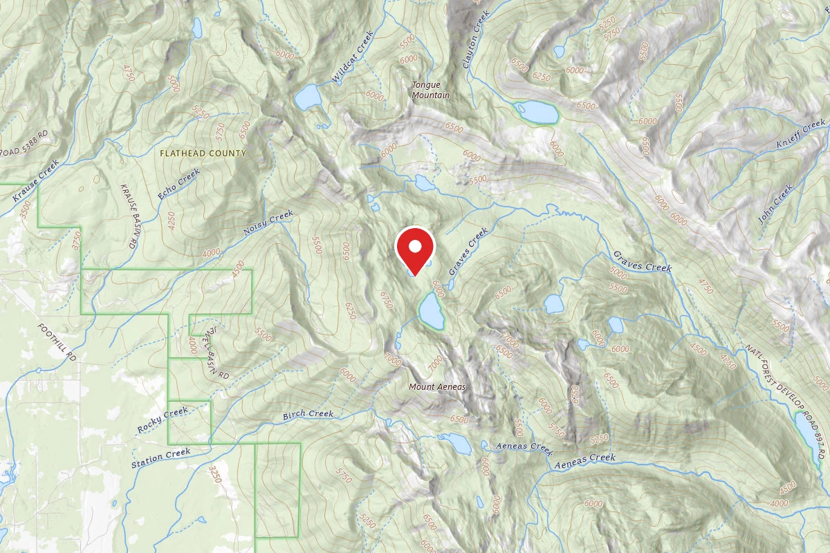Flathead Dispersed Campsite JEWEL LAKES 002