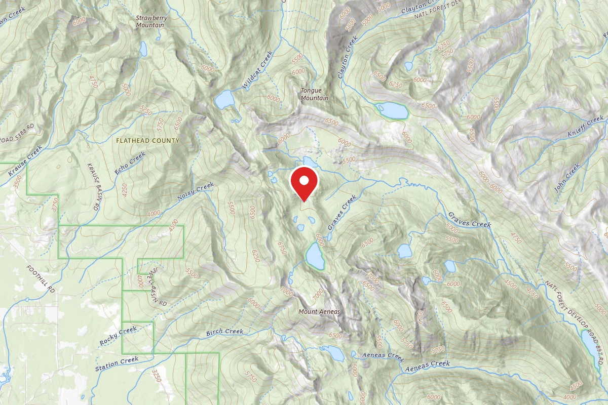 Flathead Dispersed Campsite JEWEL LAKES 003