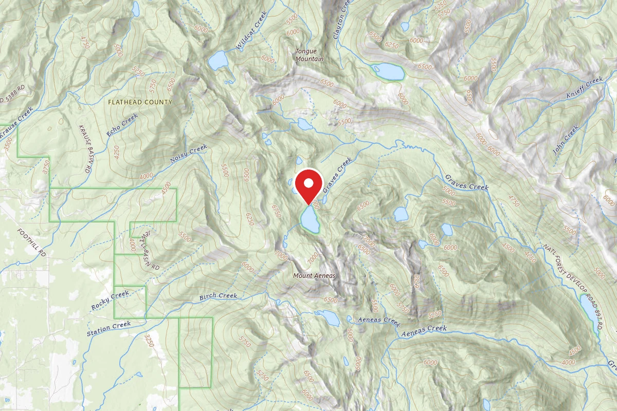 Flathead Dispersed Campsite BLACK LAKE 002