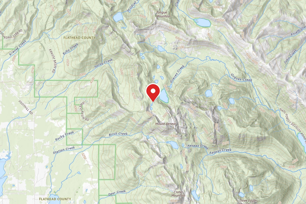 Flathead Dispersed Campsite PICNIC LAKE 002