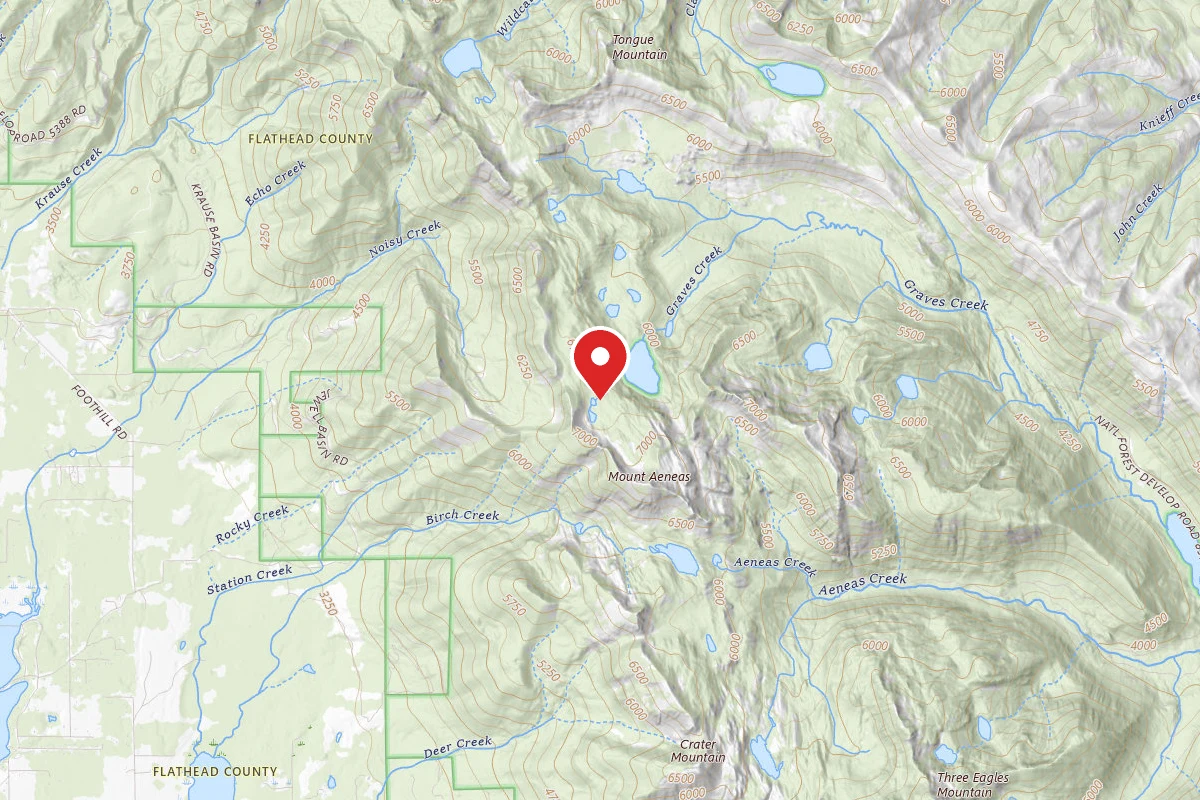 Flathead Dispersed Campsite PICNIC LAKE 004