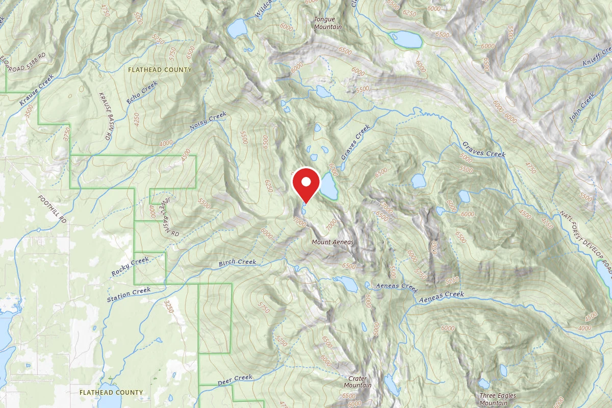Flathead Dispersed Campsite PICNIC LAKE 005