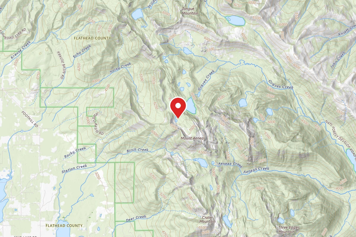 Flathead Dispersed Campsite PICNIC LAKES 006