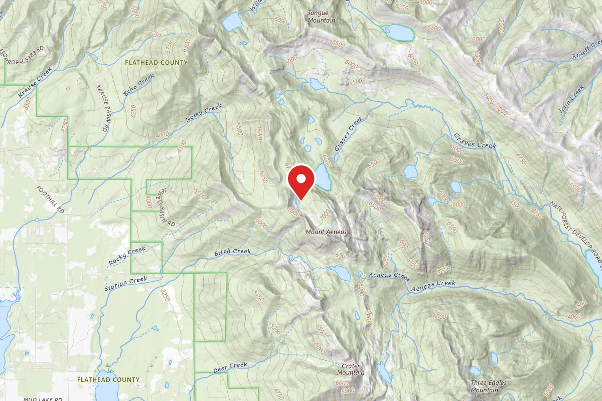 Flathead Dispersed Campsite PICNIC LAKE 008