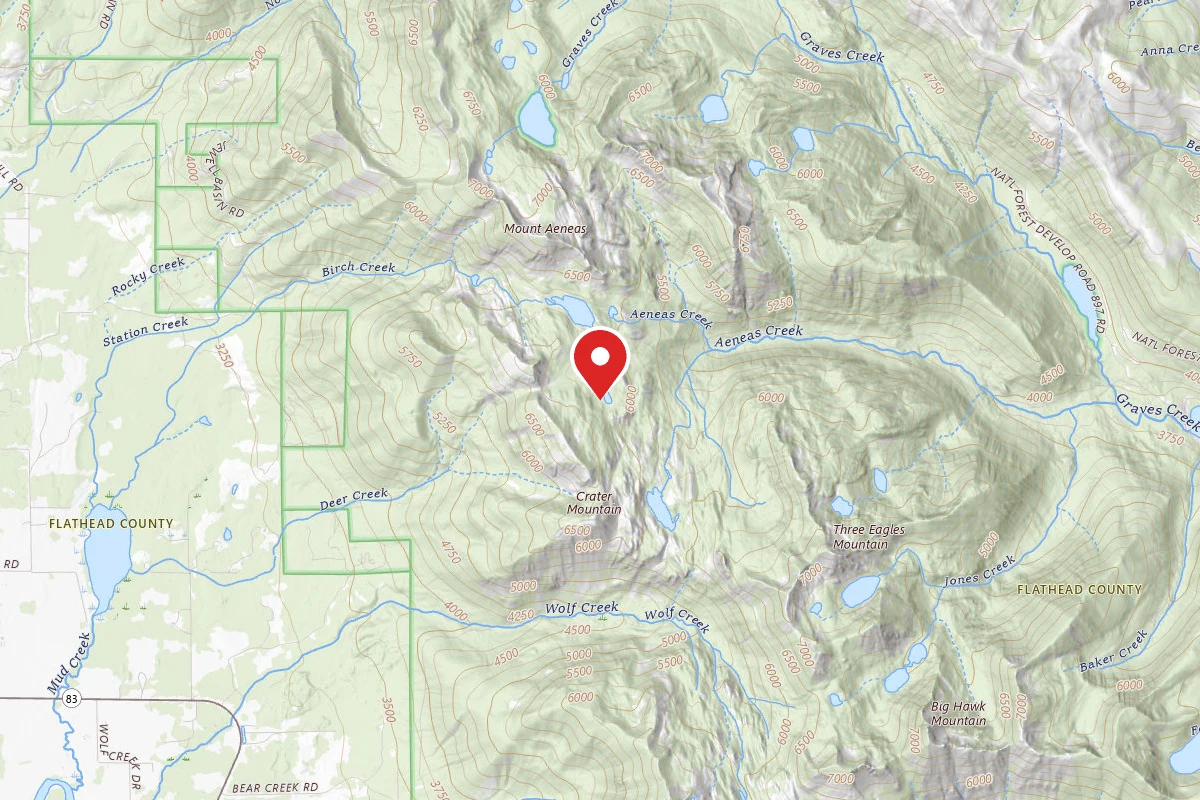 Flathead Dispersed Campsite INTHLAMKEH LAKE 002